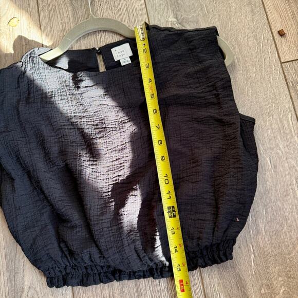 a new day Black Textured Crop Top - Picture 7 of 7